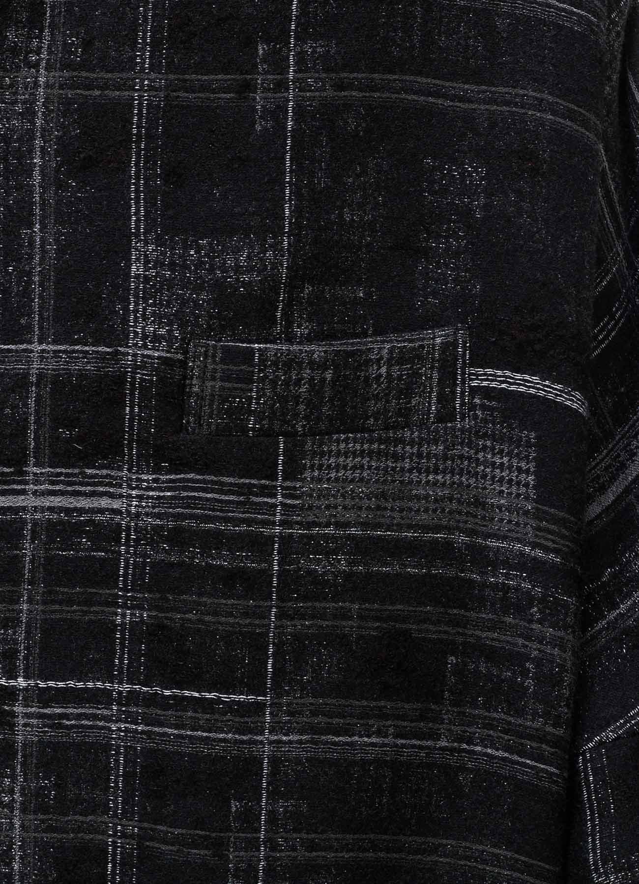 CHECK JACQUARD RAGLAN JACKET
