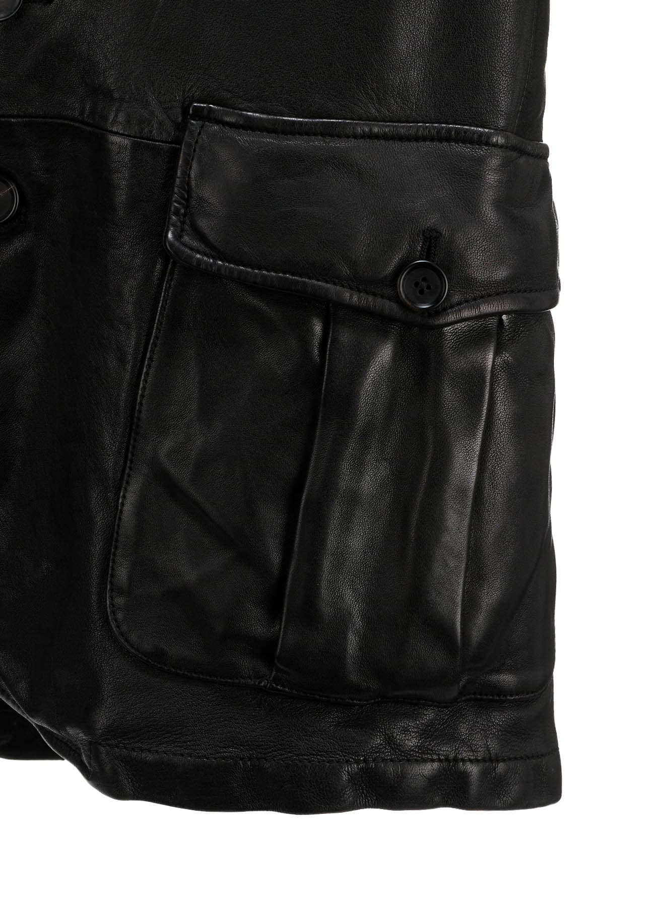 WASHED SHEEP LEATHER 3 POCKETS JACKET