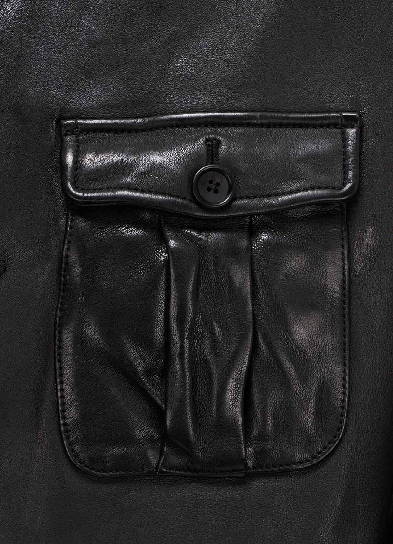 WASHED SHEEP LEATHER 3 POCKETS JACKET