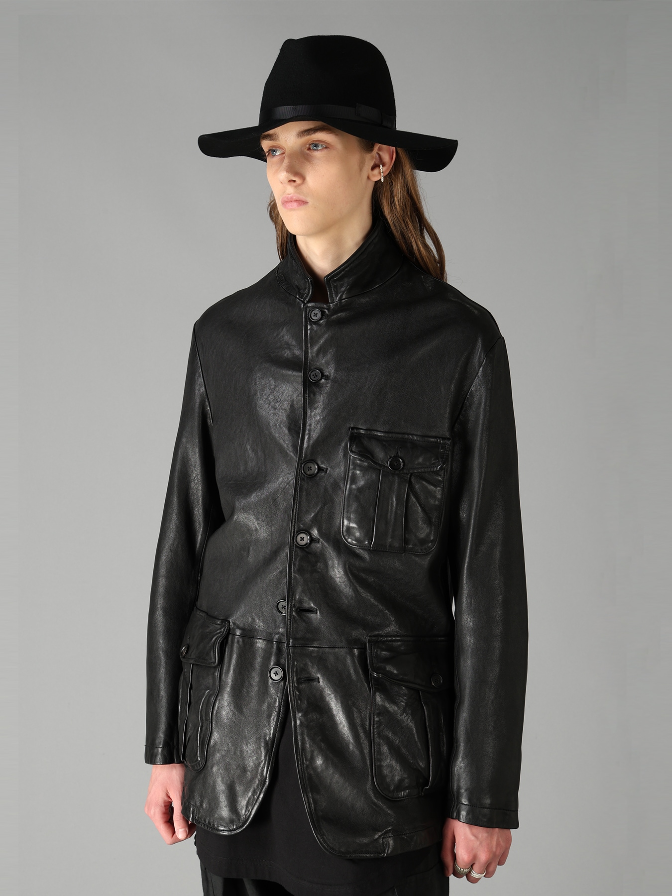 WASHED SHEEP LEATHER 3 POCKETS JACKET