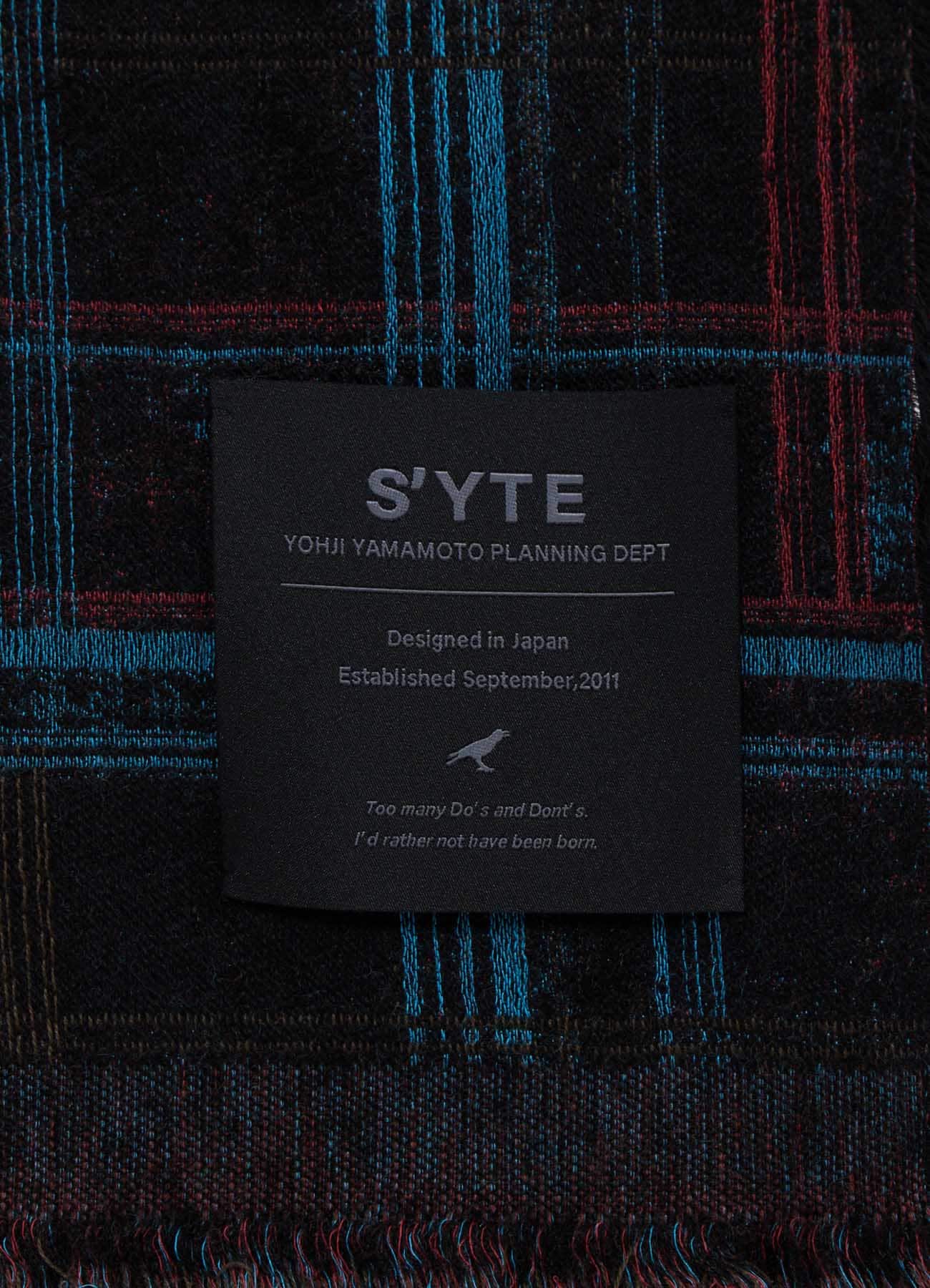 CHECK JACQUARD STOLE