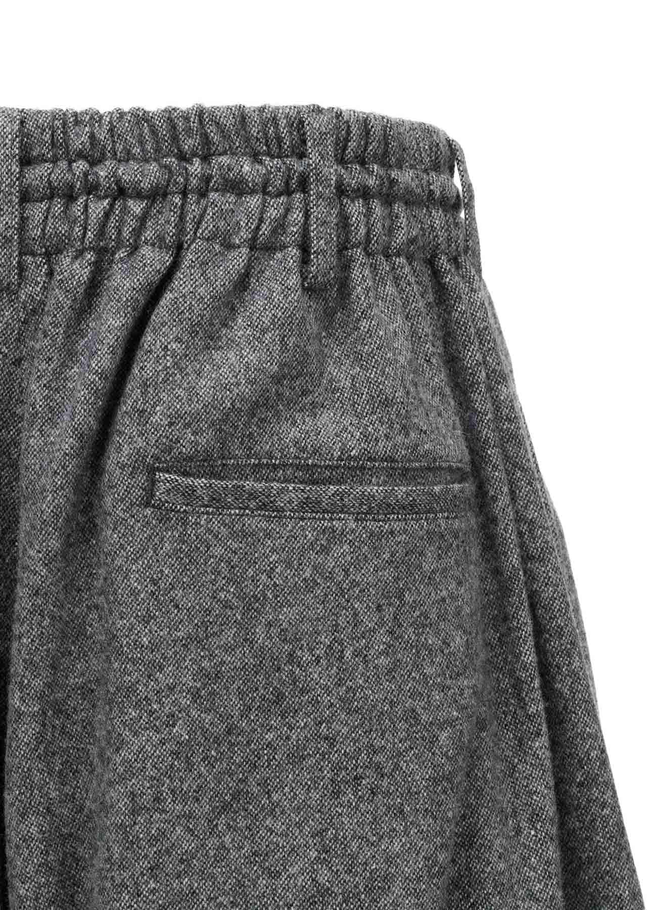 ECO WOOL EMBROIDERIED PATCH CULOTTE PANTS