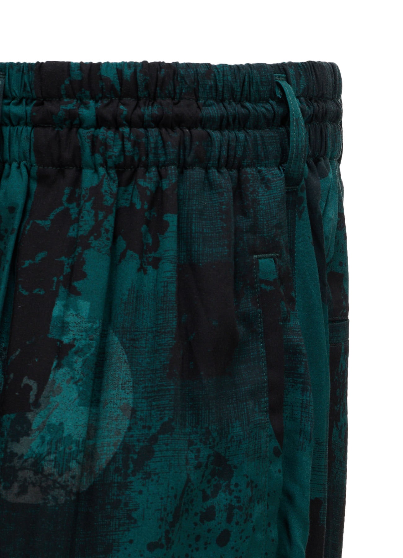 EMERALD PRINTED RAYON CULOTTE PANTS