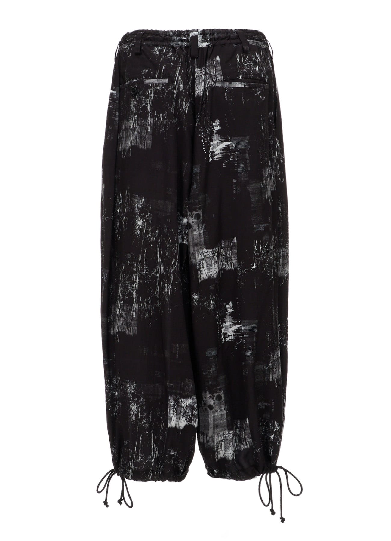 WITHERED BRANCH PRINT RAYON HAKAMA PANTS