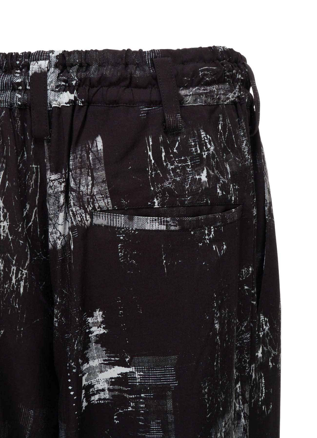 WITHERED BRANCH PRINT RAYON HAKAMA PANTS