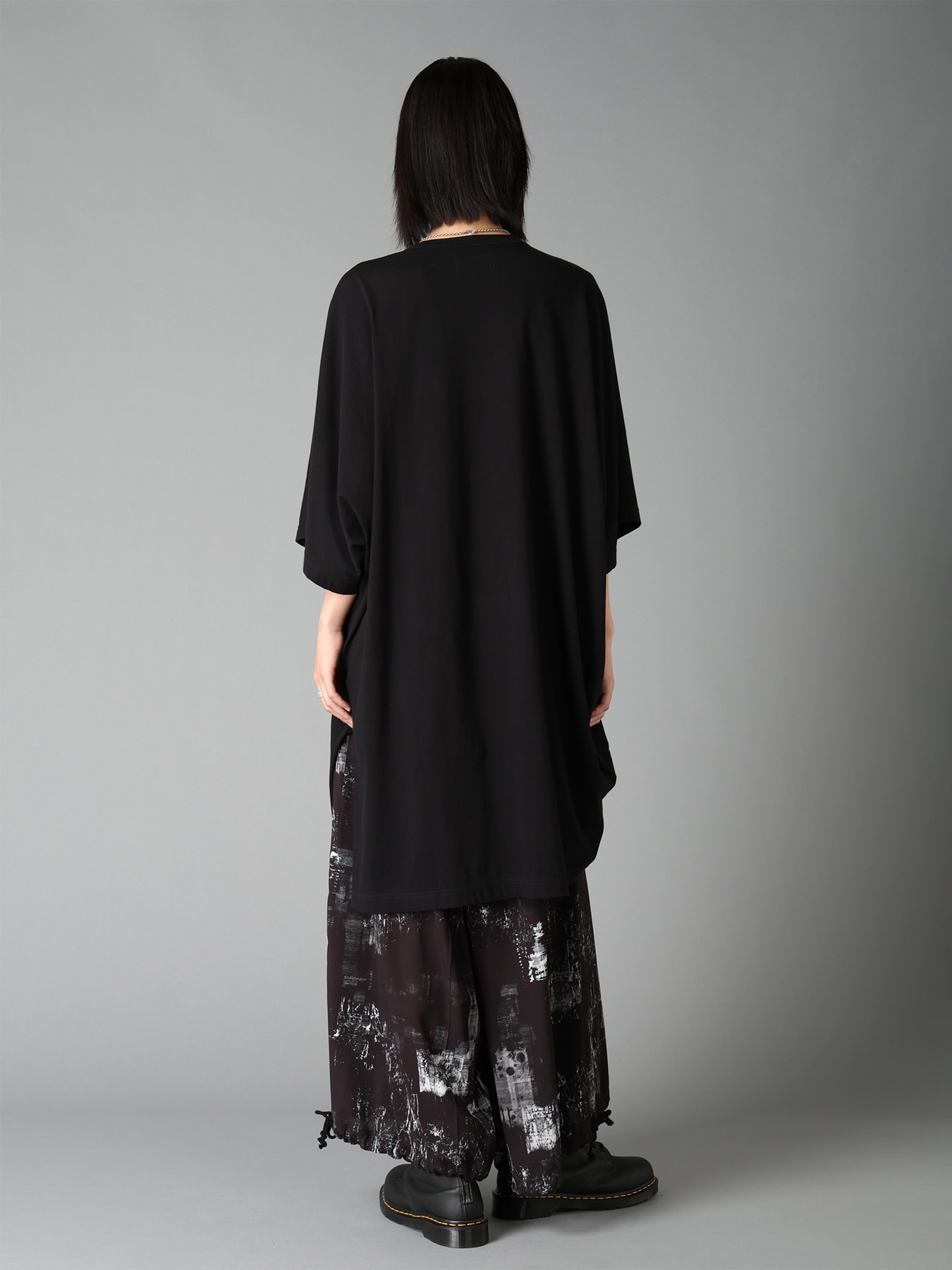 WITHERED BRANCH PRINT RAYON HAKAMA PANTS