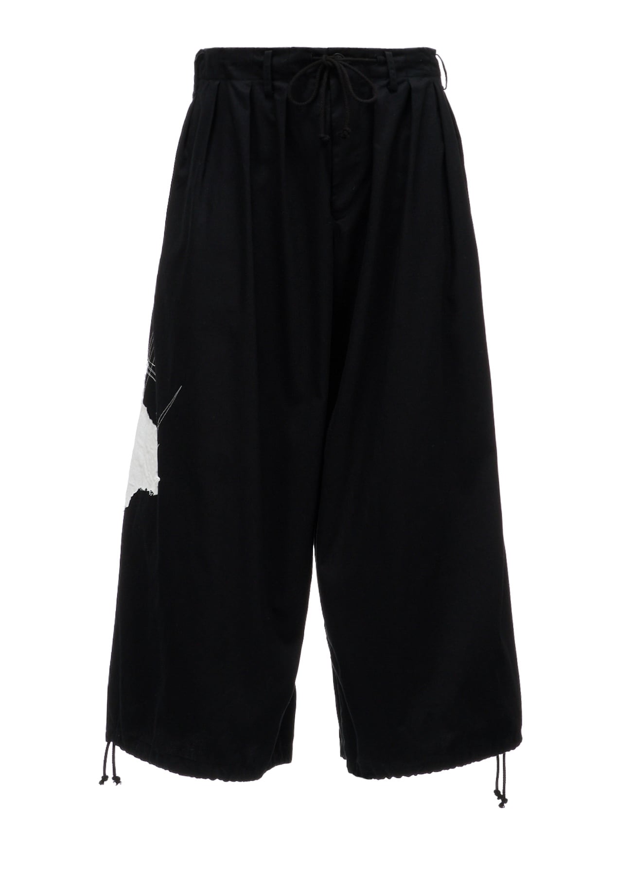 20/COTTON TWILL CROW PATCH BALLOON PANTS