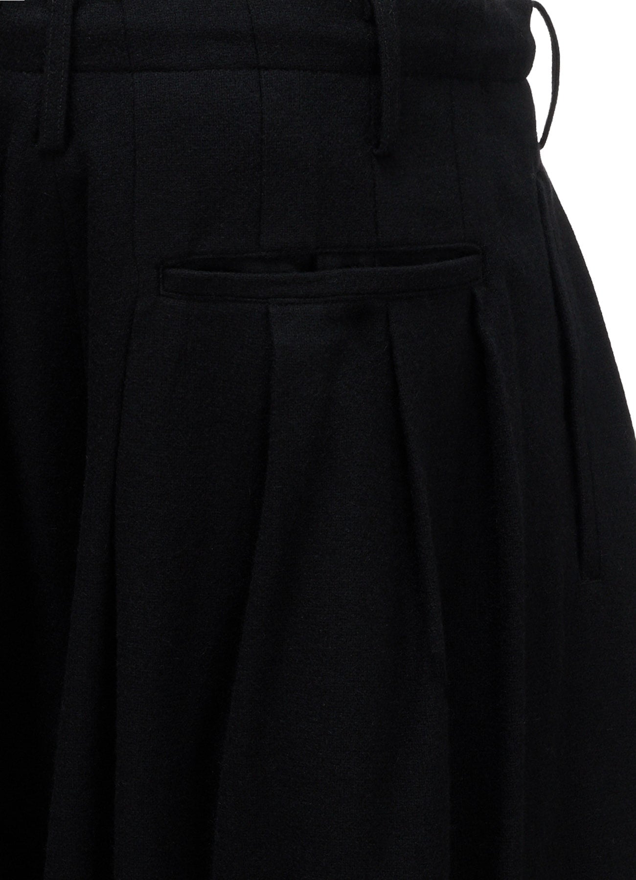 ECO WOOL PLAIN WEAVE MARIA PRINT EMBROIDERED BALLOON PANTS