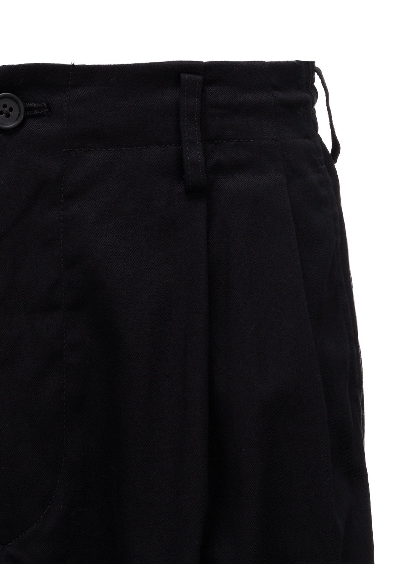 20/COTTON ELASTIC RIB-HEM PANTS