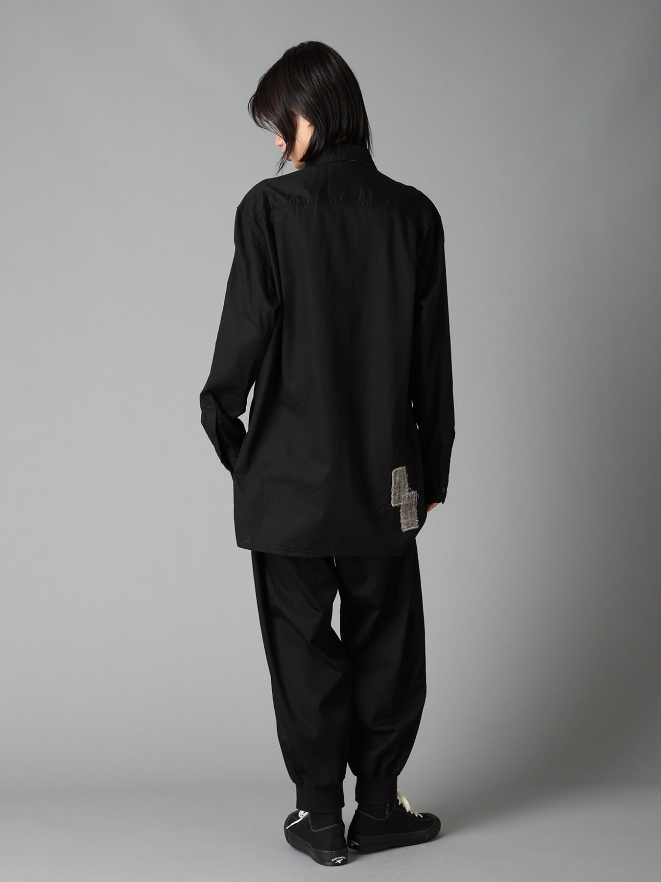 20/COTTON ELASTIC RIB-HEM PANTS