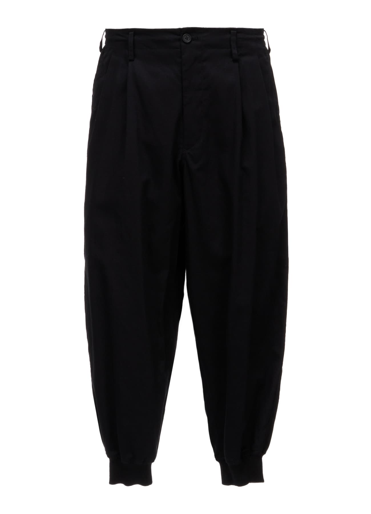 20/COTTON ELASTIC RIB-HEM PANTS