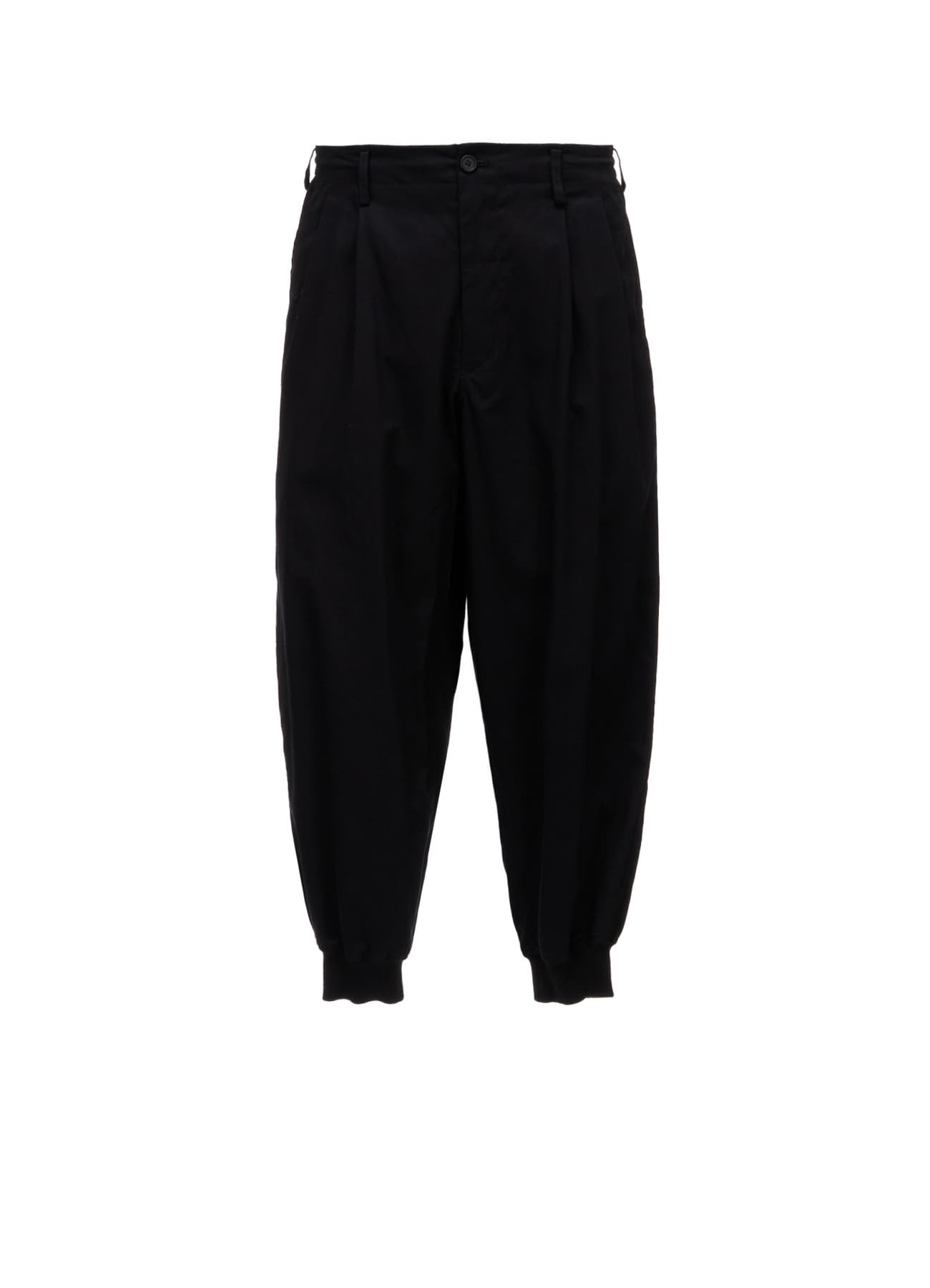 20/COTTON ELASTIC RIB-HEM PANTS