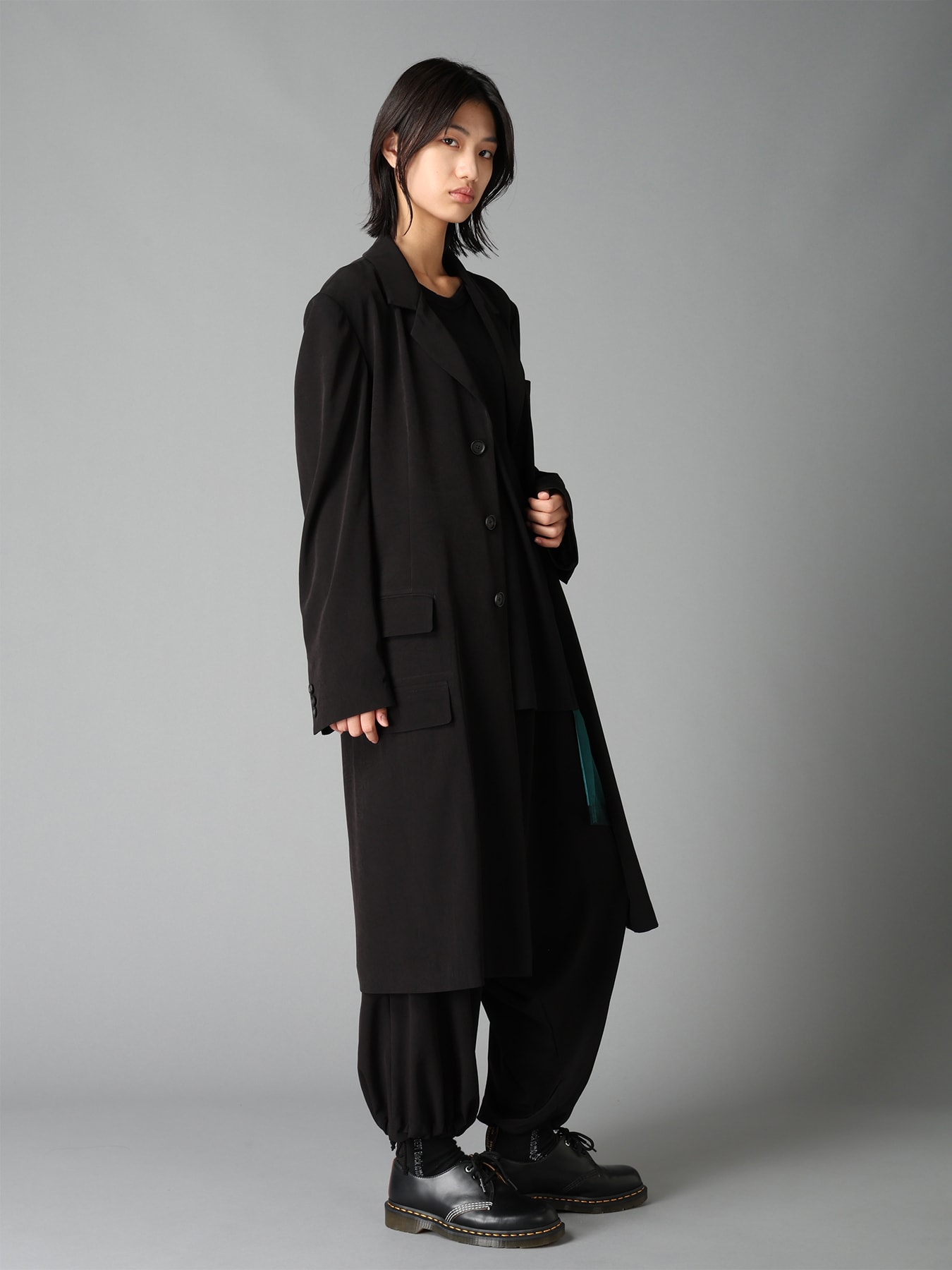 CREPE de CHINE WAIST DRAWSTRING SAROUEL PANTS