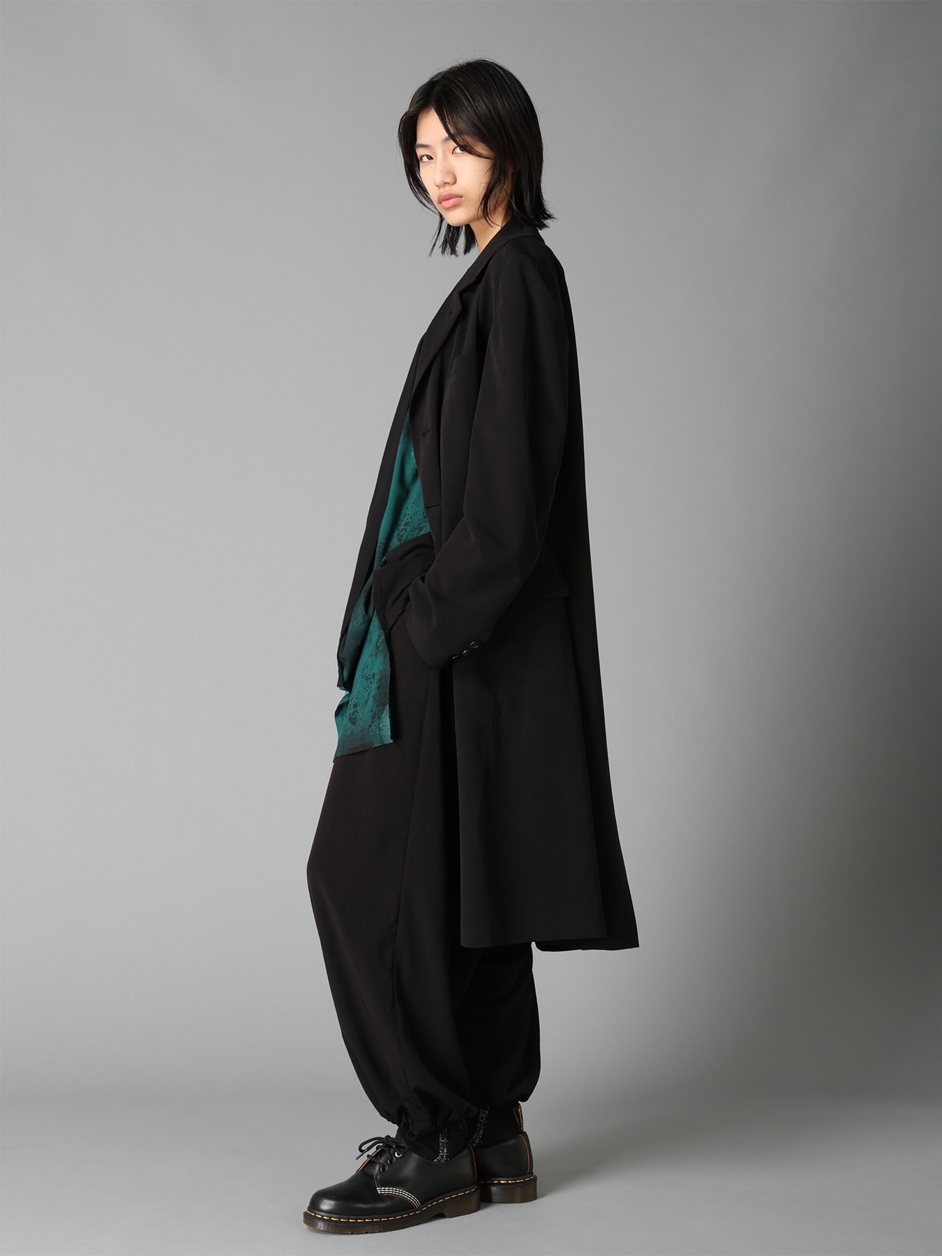CREPE de CHINE WAIST DRAWSTRING SAROUEL PANTS