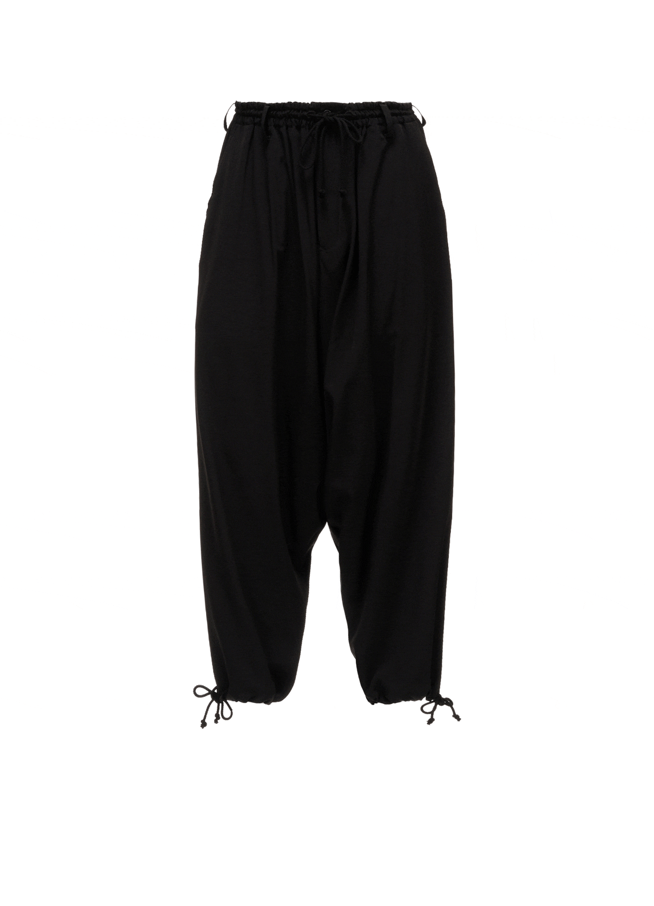 CREPE de CHINE WAIST DRAWSTRING SAROUEL PANTS
