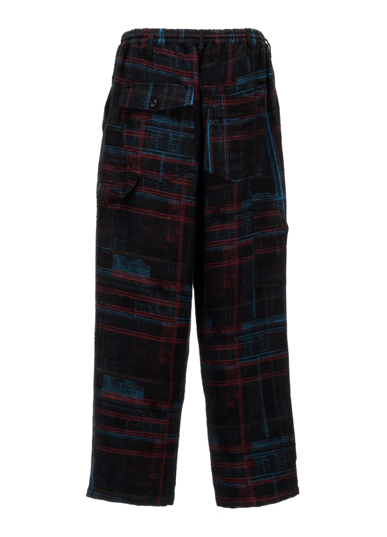 CHECK JACQUARD HAMMER LOOP PAINTER PANTS