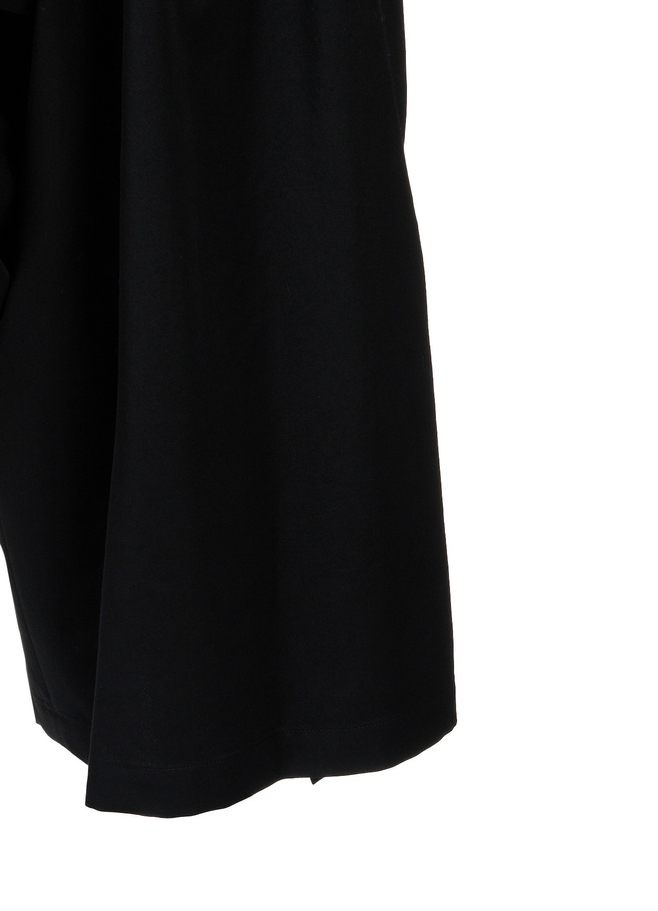 WOOL GABARDINE SIDE BELT PANTS