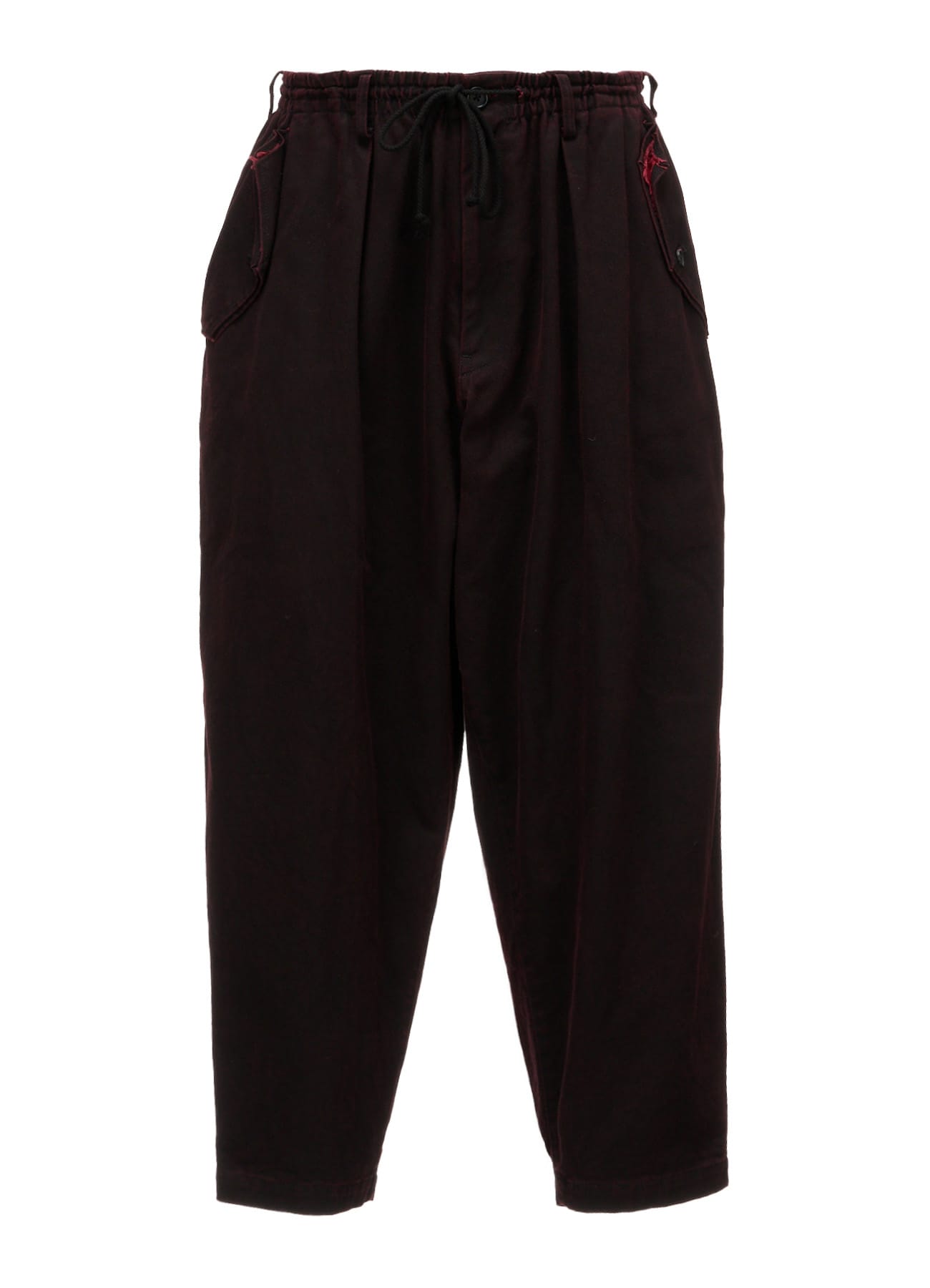 PIGMENT PRINT COTTON TWILL DOUBLE-FLAP POCKET PANTS