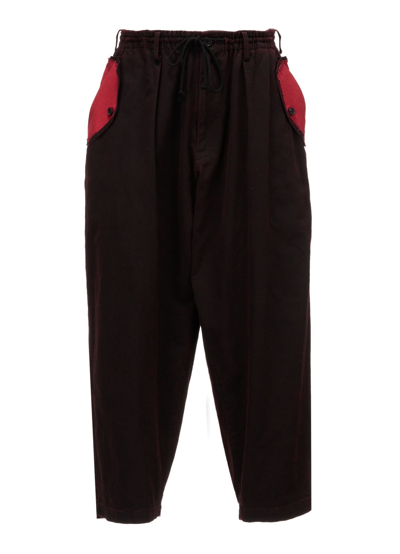 PIGMENT PRINT COTTON TWILL DOUBLE-FLAP POCKET PANTS