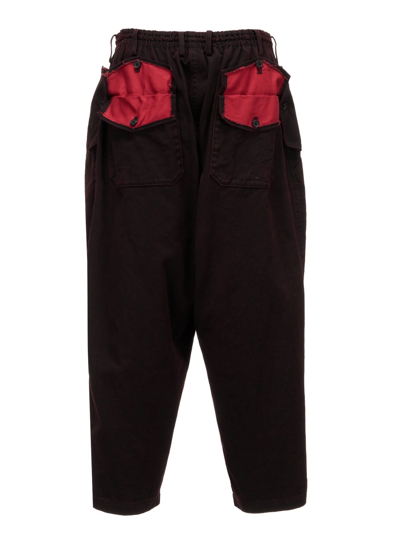 PIGMENT PRINT COTTON TWILL DOUBLE-FLAP POCKET PANTS
