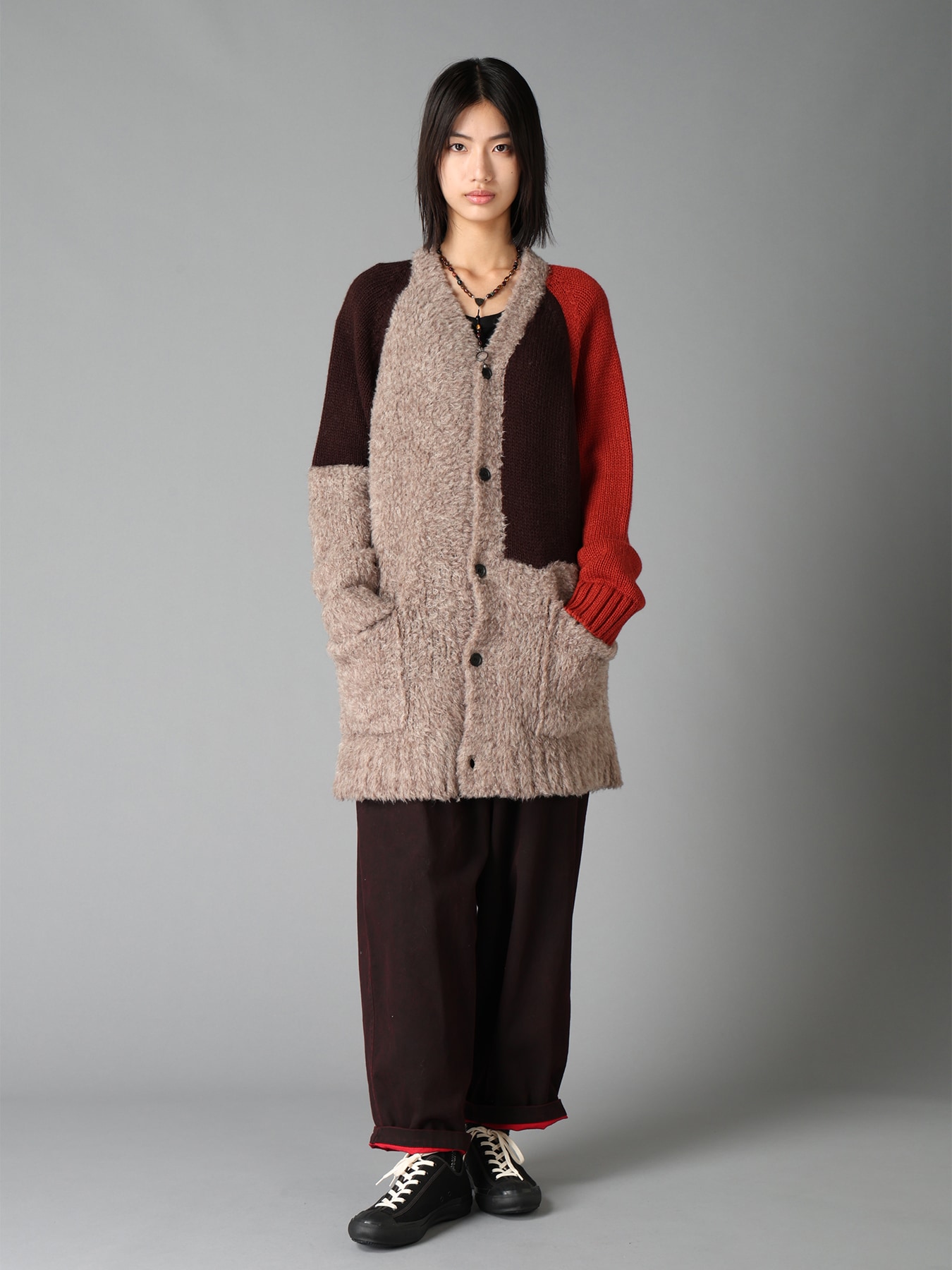 PIGMENT PRINT COTTON TWILL DOUBLE-FLAP POCKET PANTS