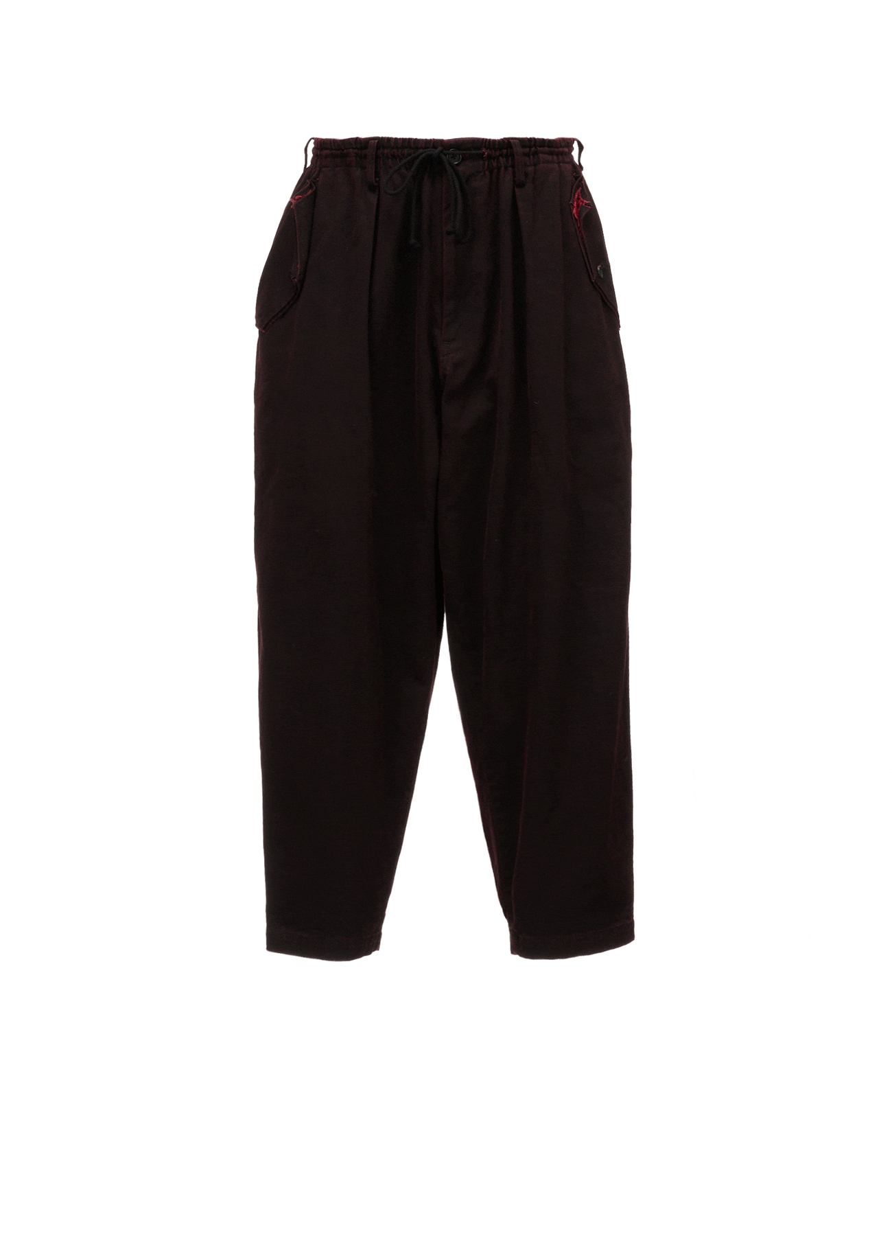 PIGMENT PRINT COTTON TWILL DOUBLE-FLAP POCKET PANTS