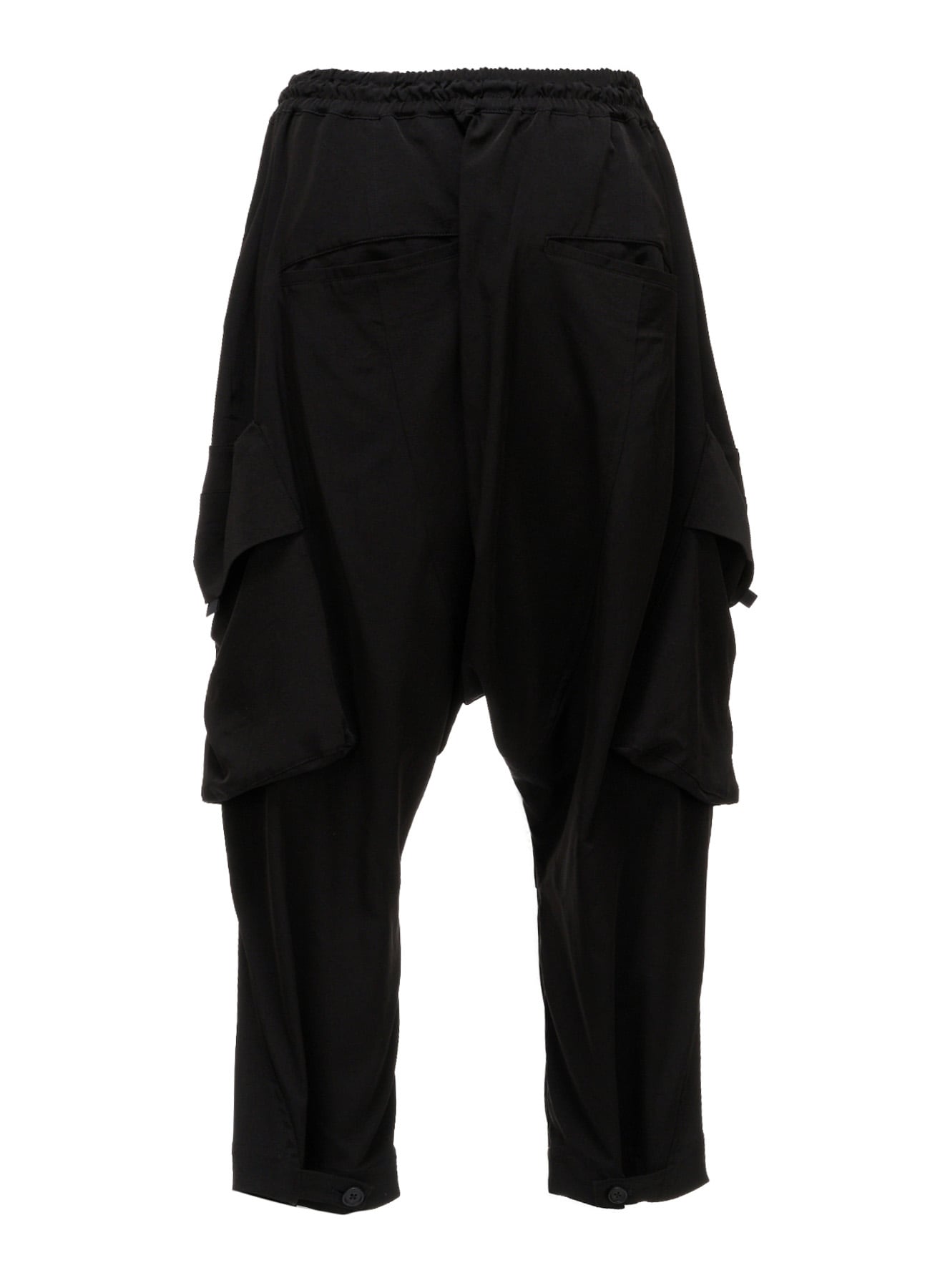 CREPE DE CHINE BIG POCKET SAROUEL PANTS