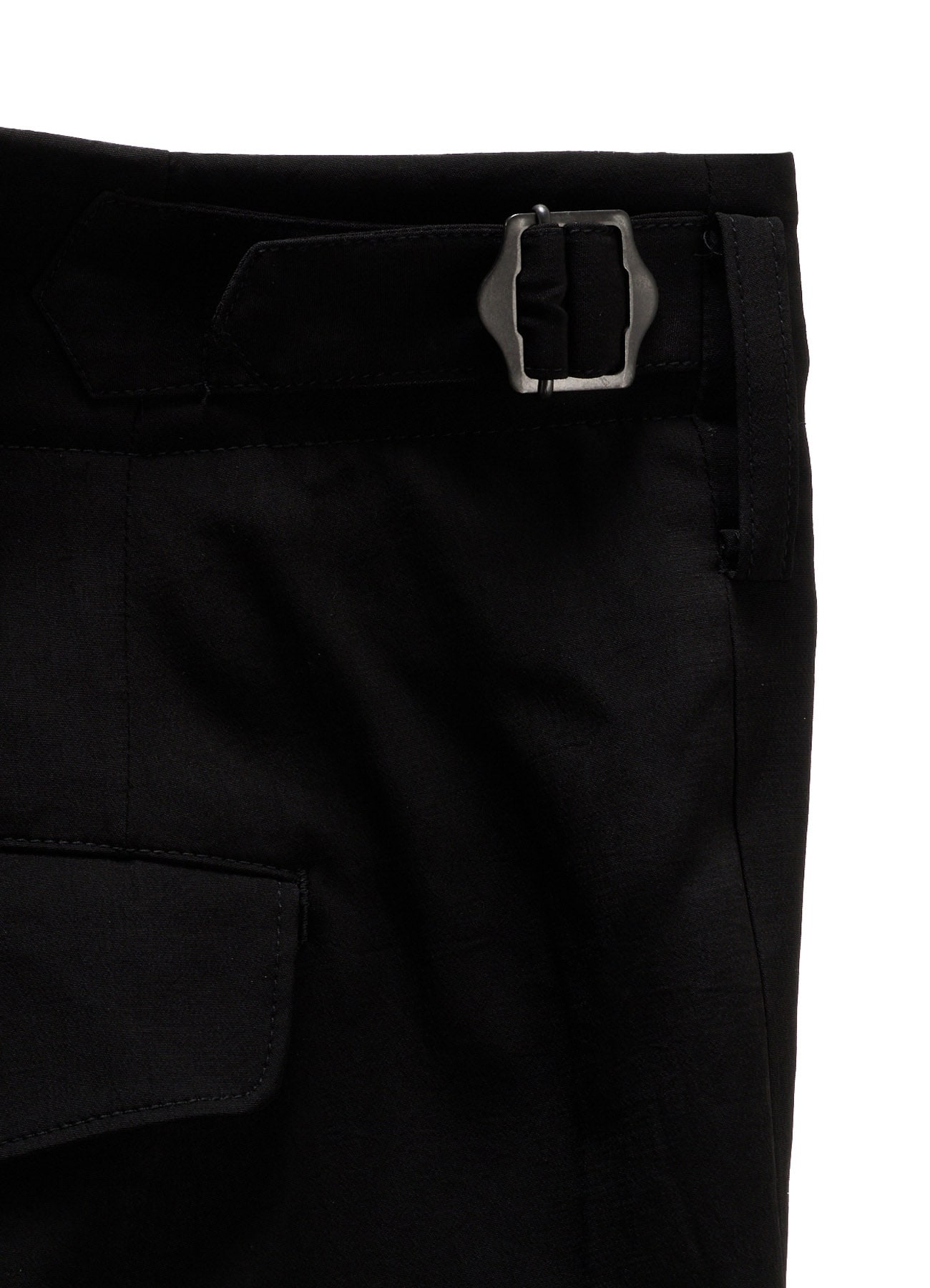 CREPE DE CHINE HIGH-BACK SUSPENDER PANTS