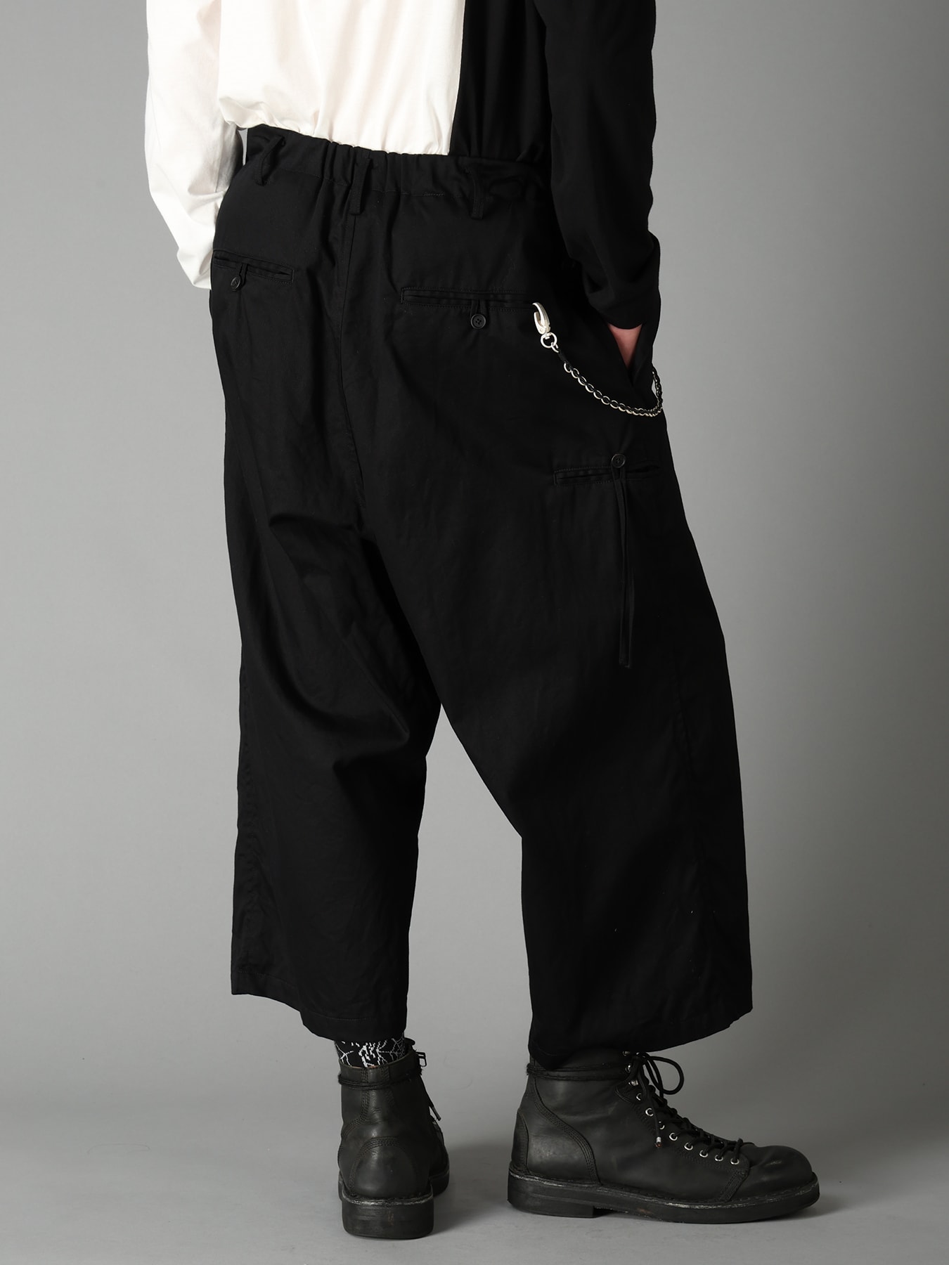 20/COTTON TWILL PANTS WITH  FOLDABLE POCKET
