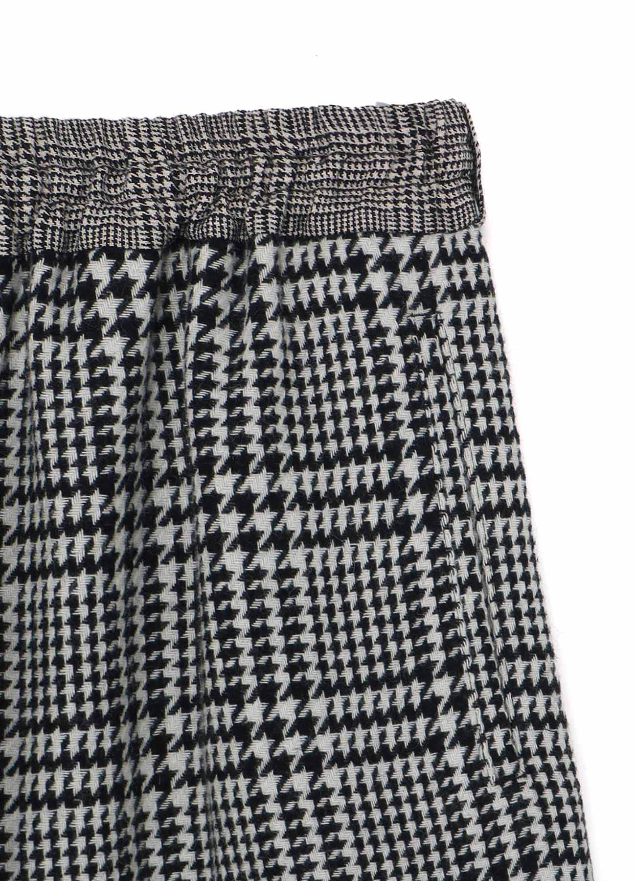 CRAZY CHECK MULTI-MATERIAL SWITCHING 7/10 LENGTH STRING PANTS
