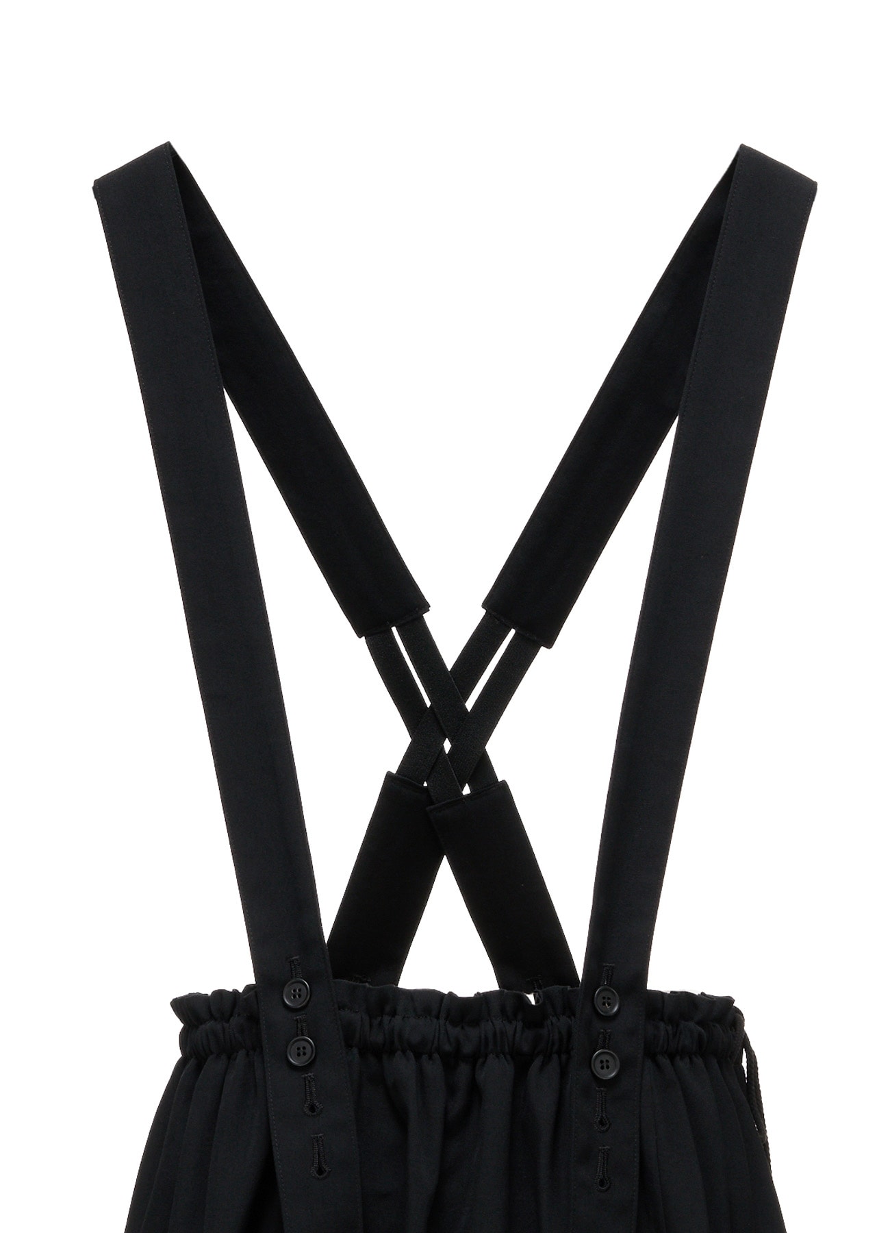 WOOL GABARDINE SUSPENDER SKIRT