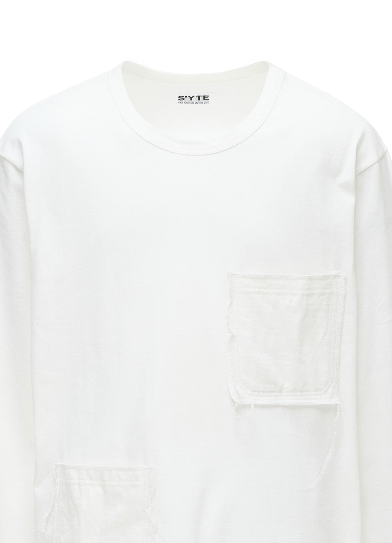 30/COTTON JERSEY T-SHIRT WITH 2 PATCH POCKETS