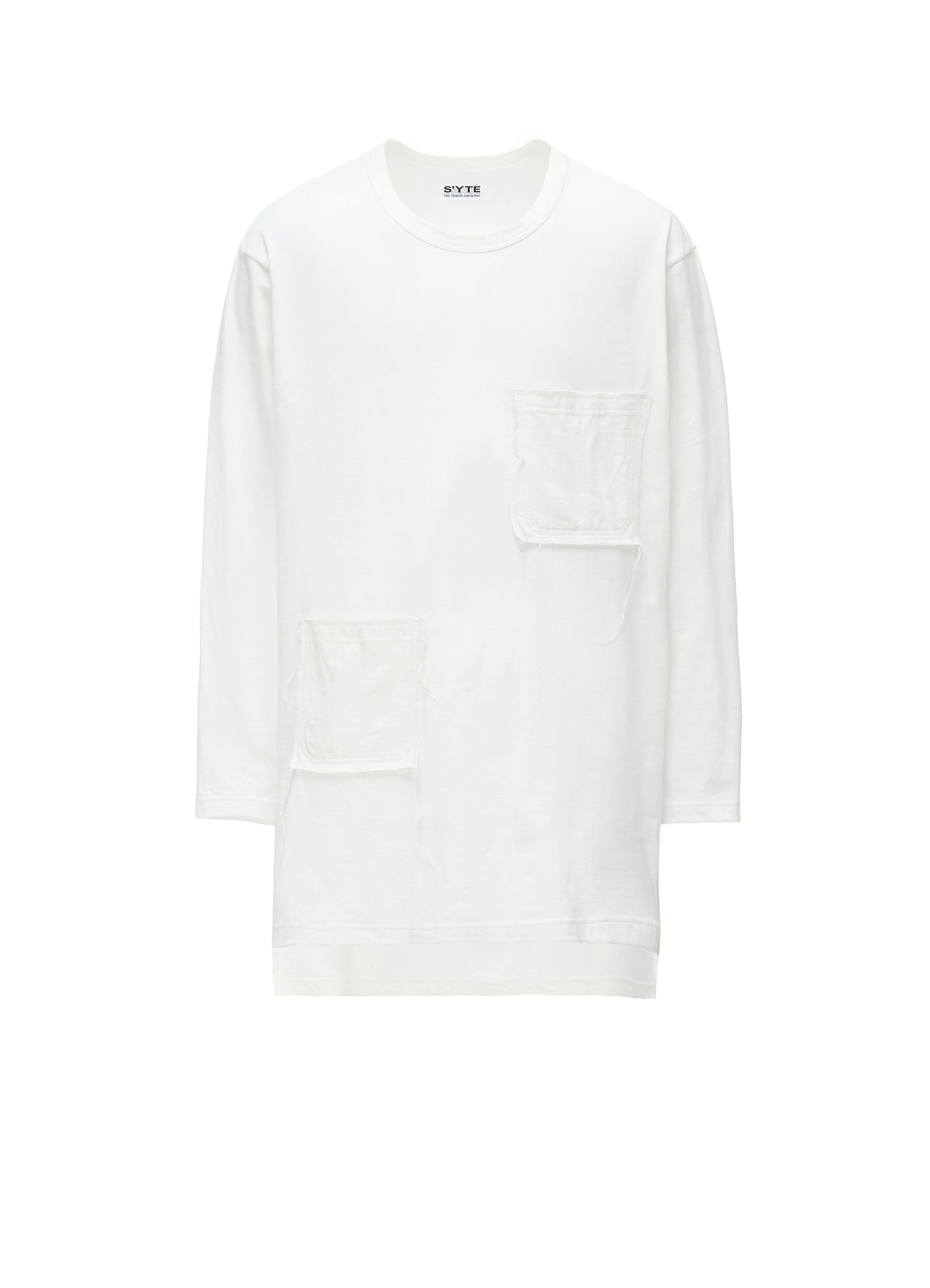 30/COTTON JERSEY T-SHIRT WITH 2 PATCH POCKETS