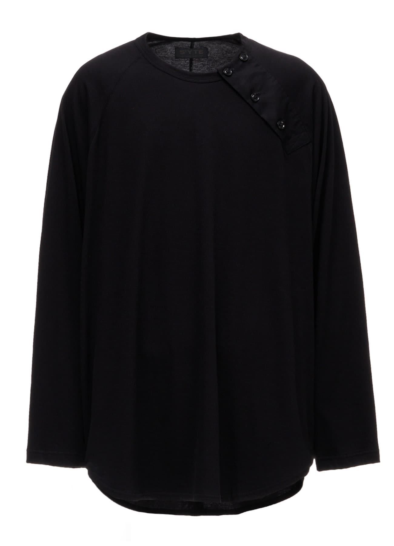 30/COTTON JERSEY RAGLAN SEAM HENLEY T-SHIRT