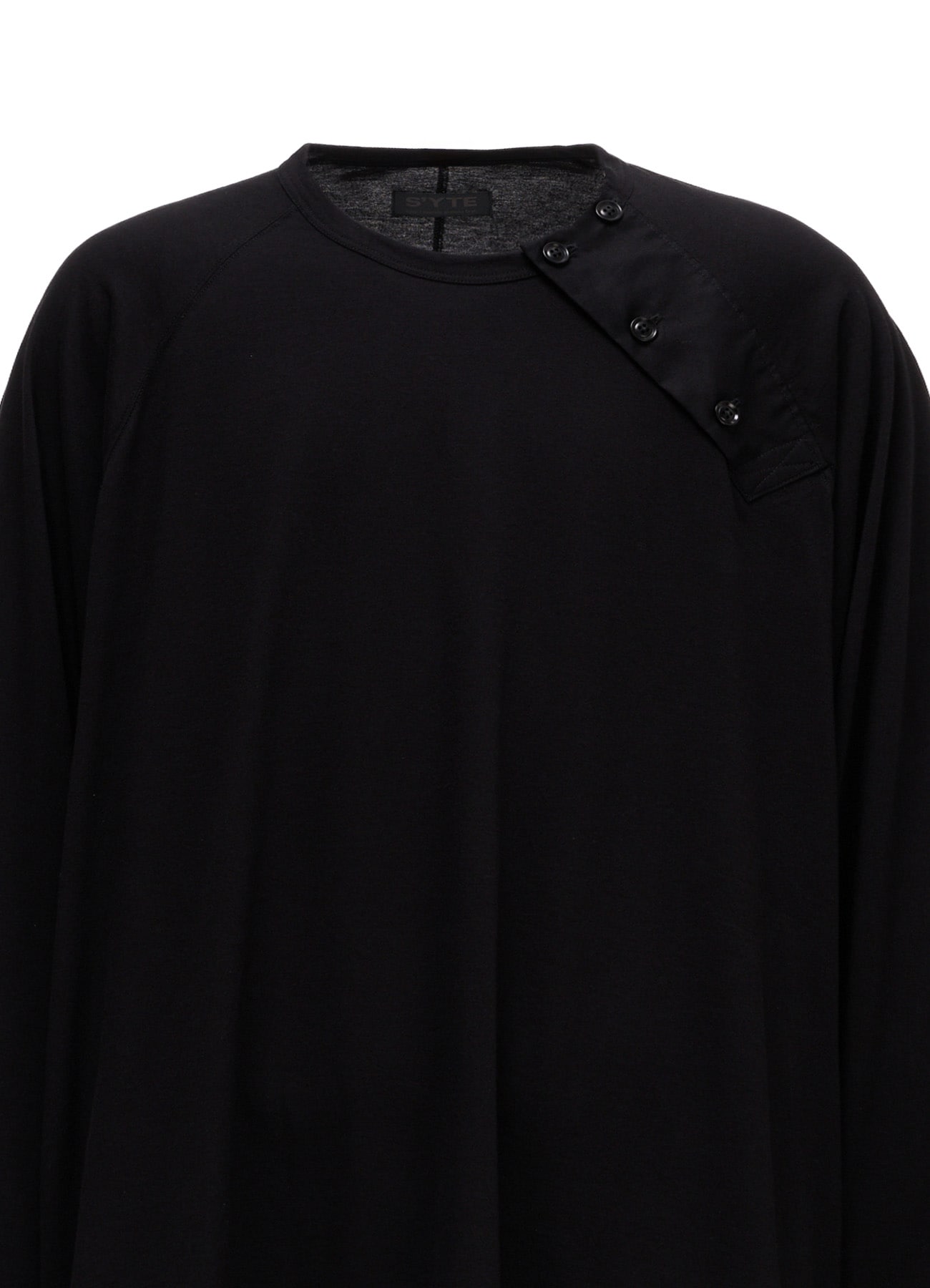 30/COTTON JERSEY RAGLAN SEAM HENLEY T-SHIRT