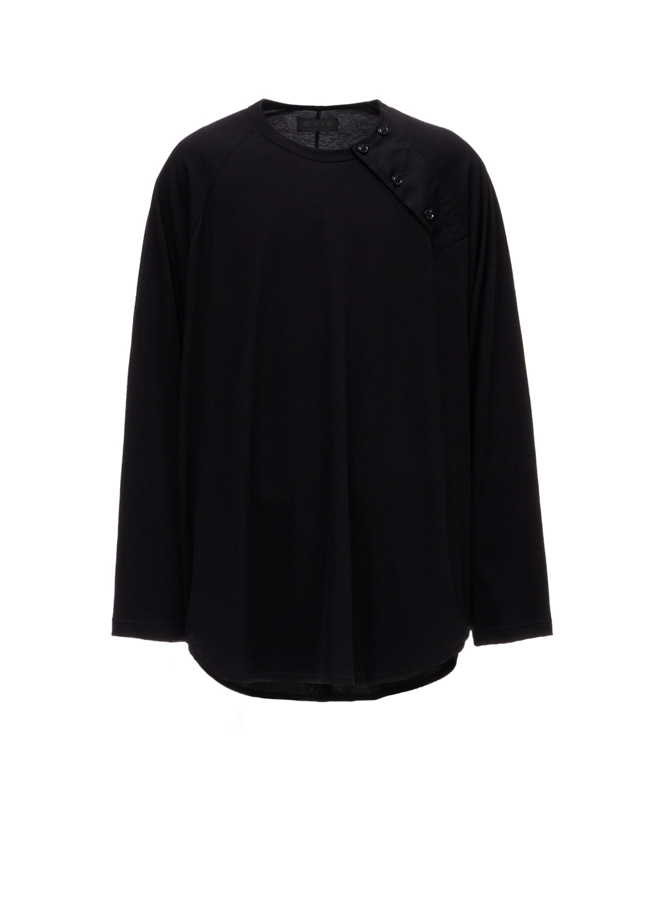 30/COTTON JERSEY RAGLAN SEAM HENLEY T-SHIRT