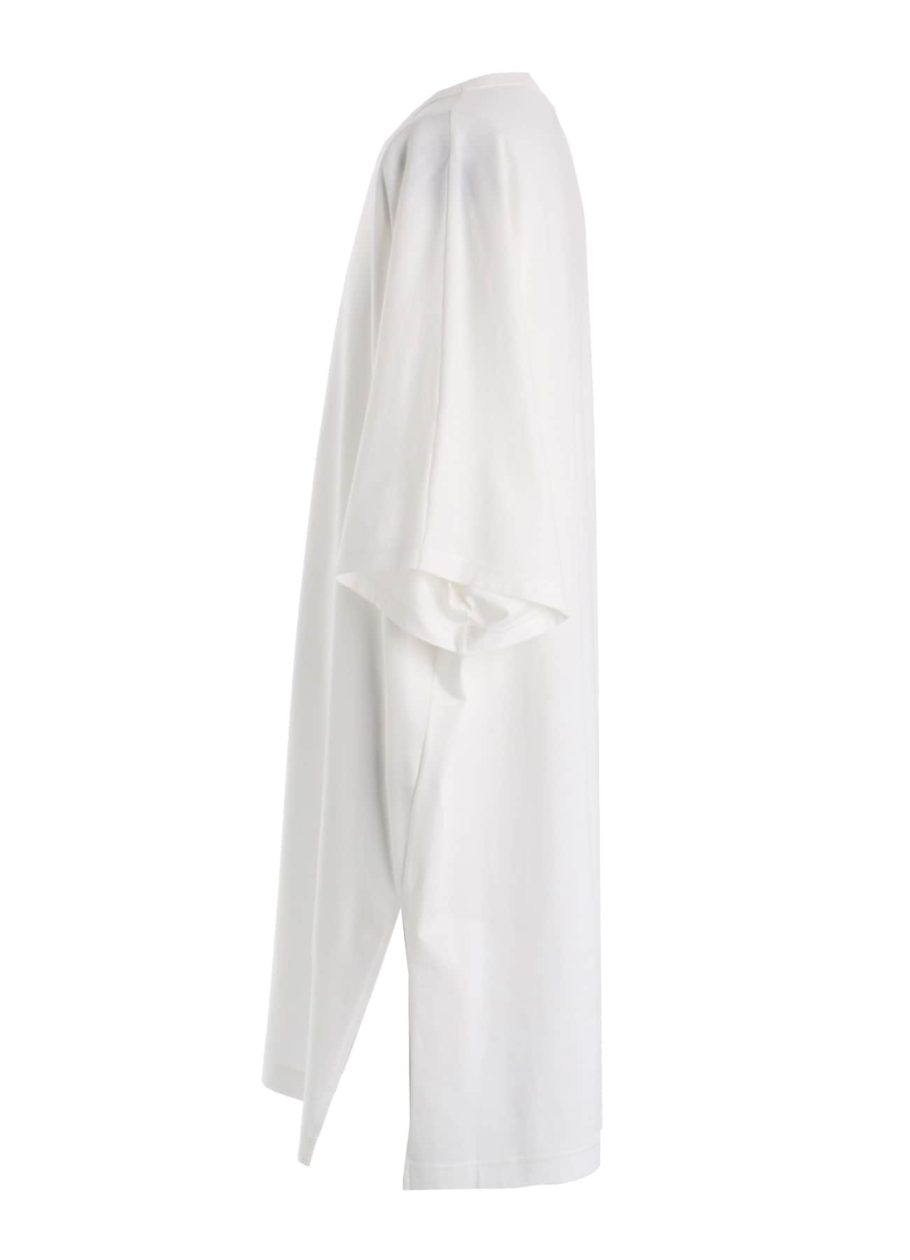 30/COTTON JERSEY ELASTIC DRAWSTRING GATHERED T-SHIRT
