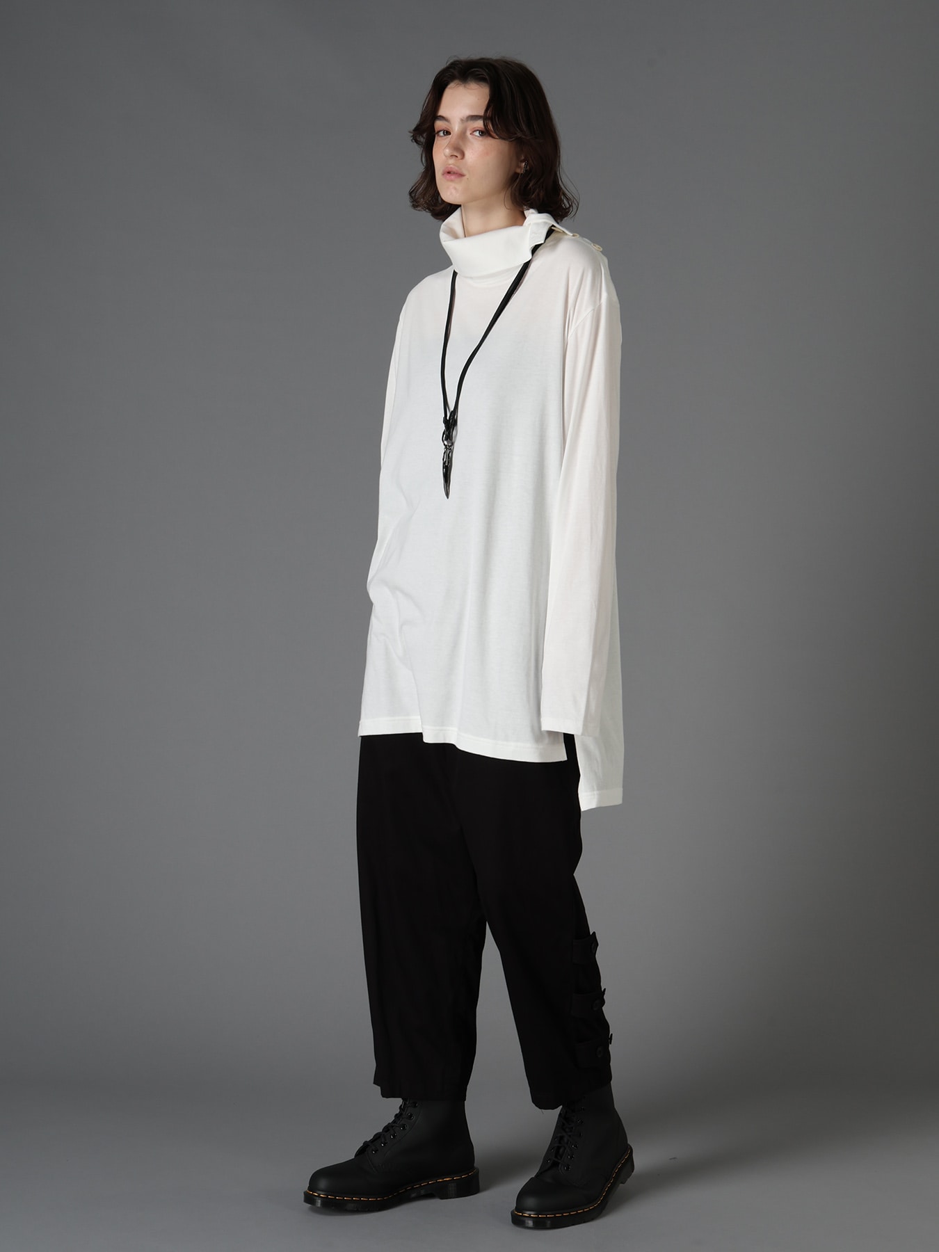 30/COTTON JERSEY TURTLE NECK LONG T-SHIRT
