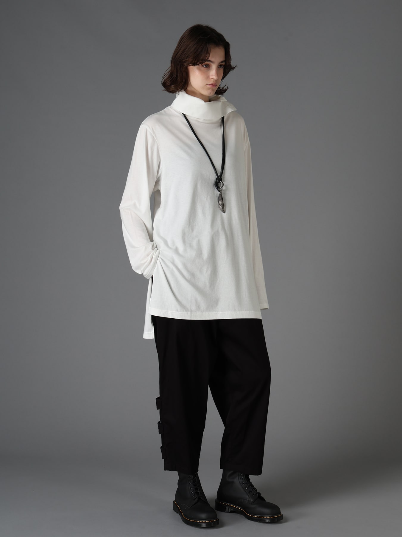 30/COTTON JERSEY TURTLE NECK LONG T-SHIRT