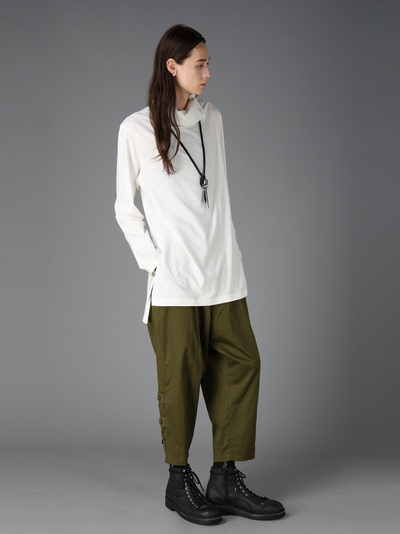 30/COTTON JERSEY TURTLE NECK LONG T-SHIRT