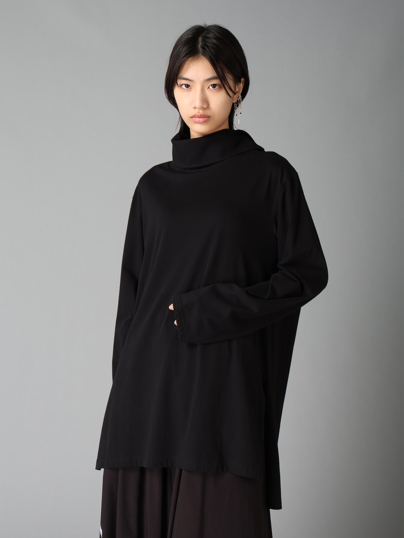 30/COTTON JERSEY TURTLE NECK LONG T-SHIRT