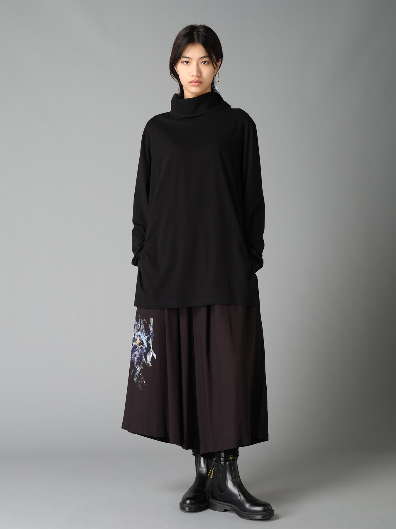 30/COTTON JERSEY TURTLE NECK LONG T-SHIRT