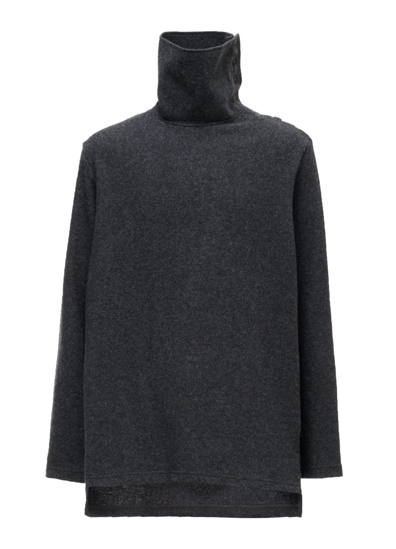 AIRY WOOL BLEND JERSEY TURTLENECK T-SHIRT
