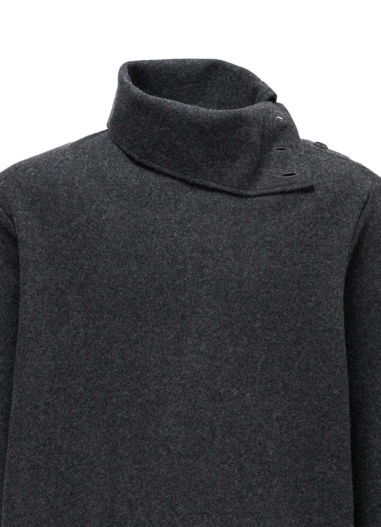 AIRY WOOL BLEND JERSEY TURTLENECK T-SHIRT