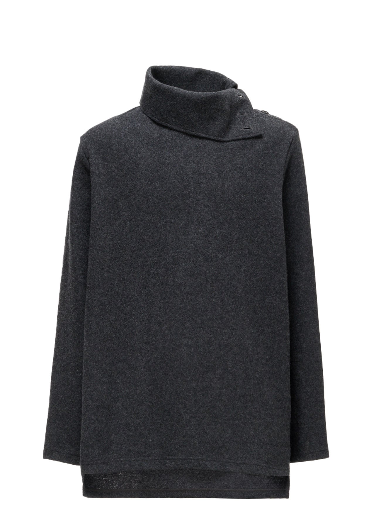 AIRY WOOL BLEND JERSEY TURTLENECK T-SHIRT
