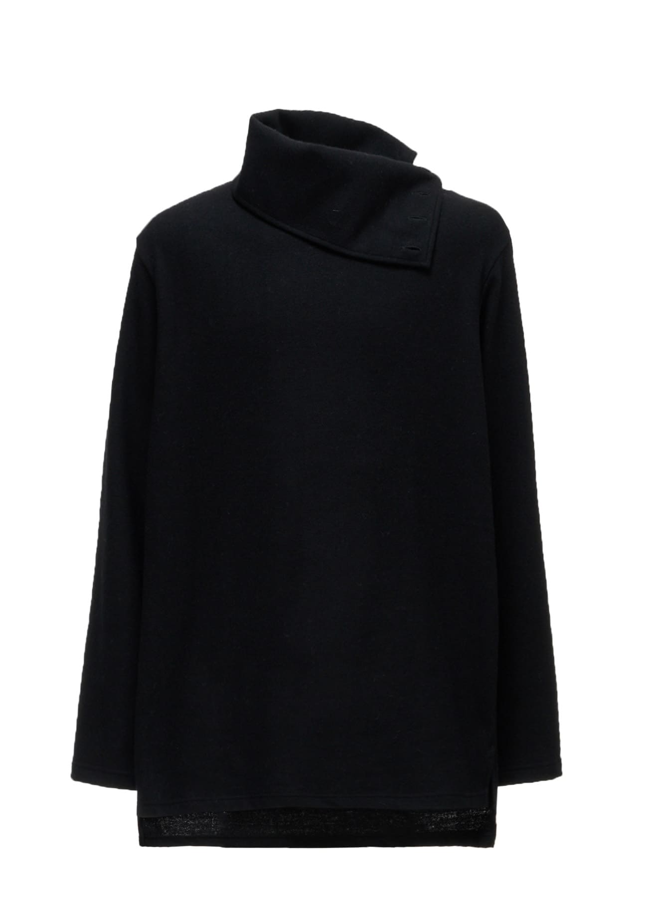 AIRY WOOL BLEND JERSEY TURTLENECK T-SHIRT