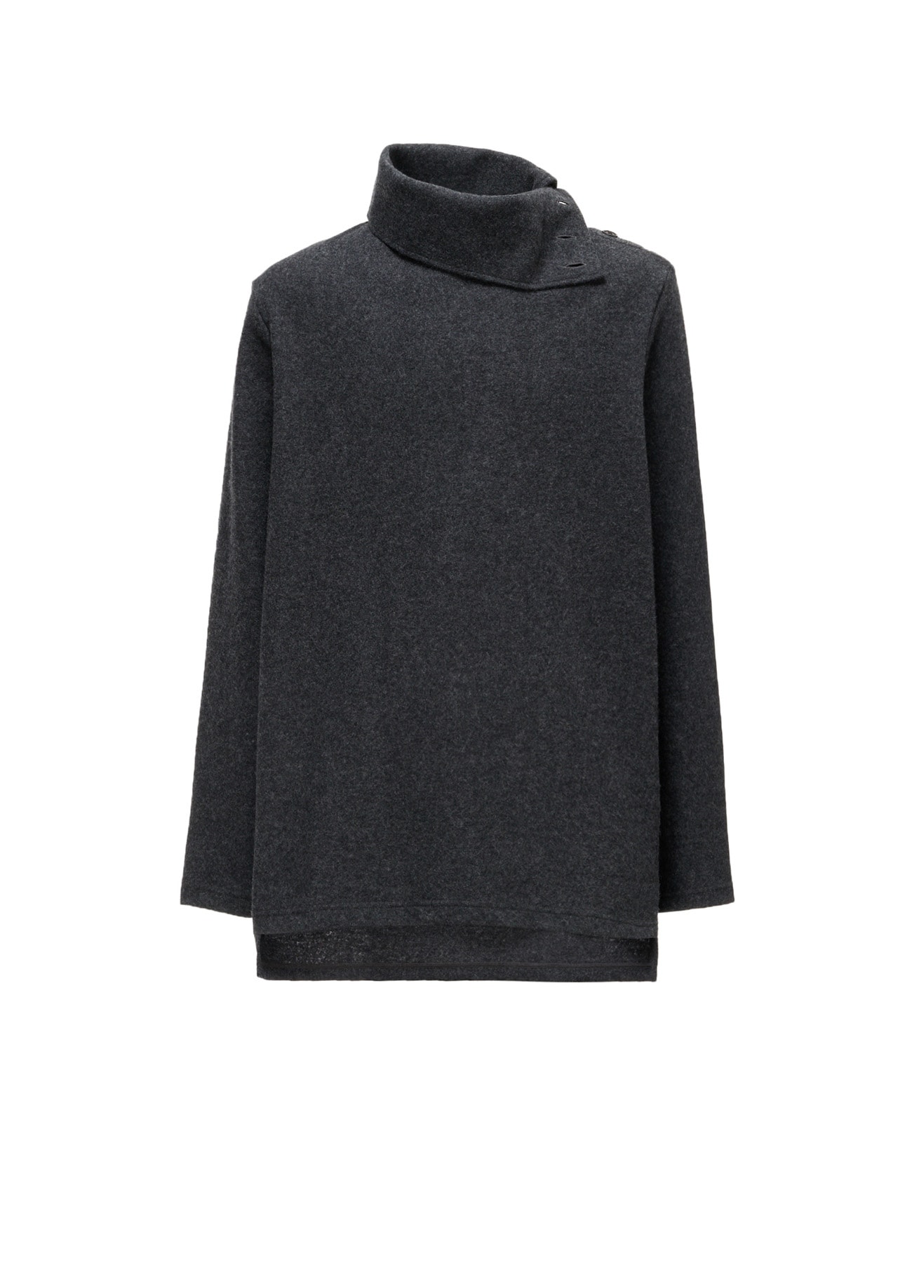 AIRY WOOL BLEND JERSEY TURTLENECK T-SHIRT