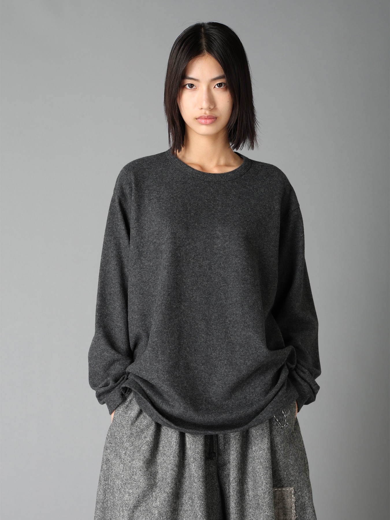 AIRY WOOL BLEND JERSEY T-SHIRT