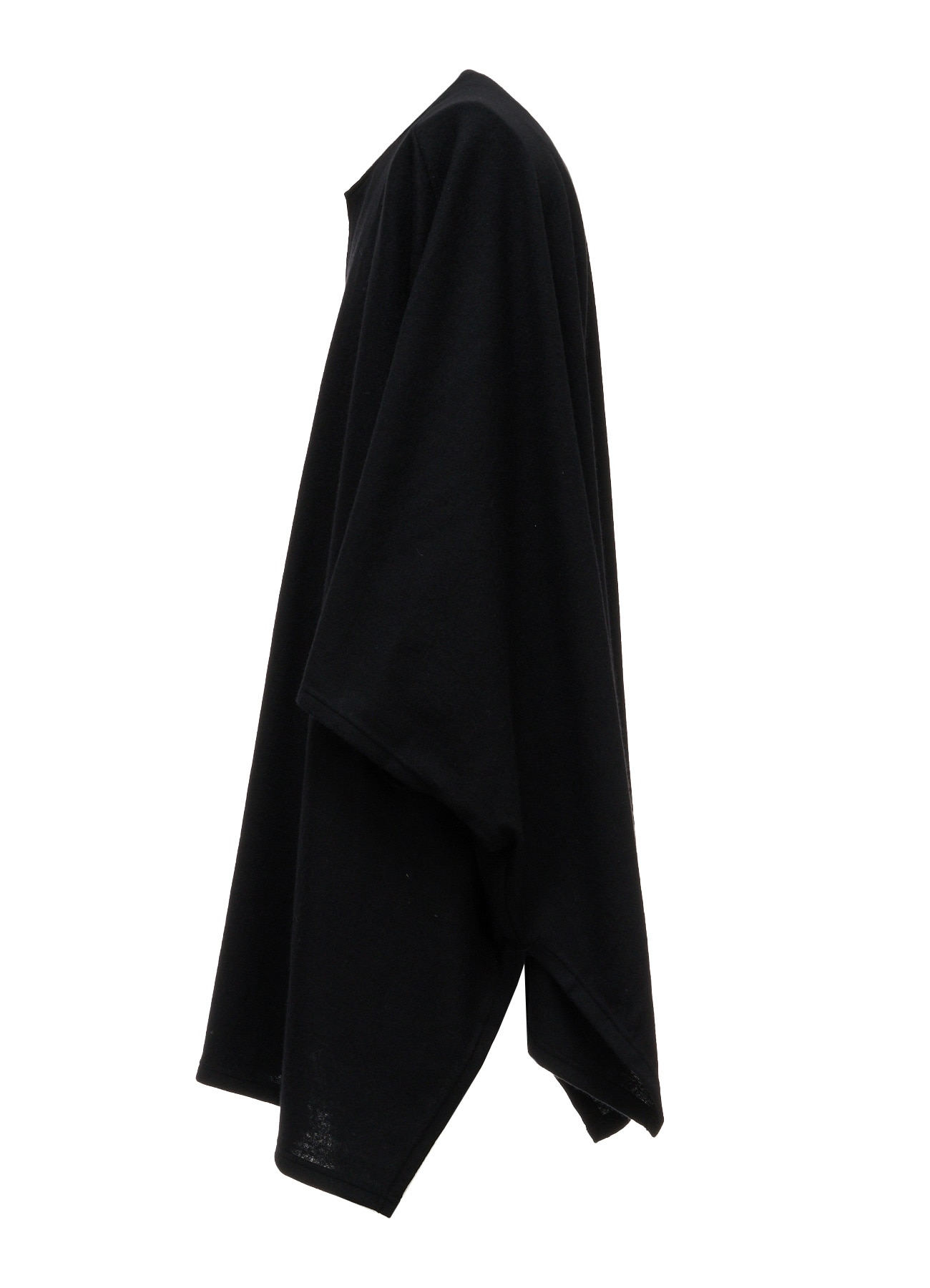AIRY WOOL BLEND JERSEY CAPE SILHOUETTE CUTSEW TOP