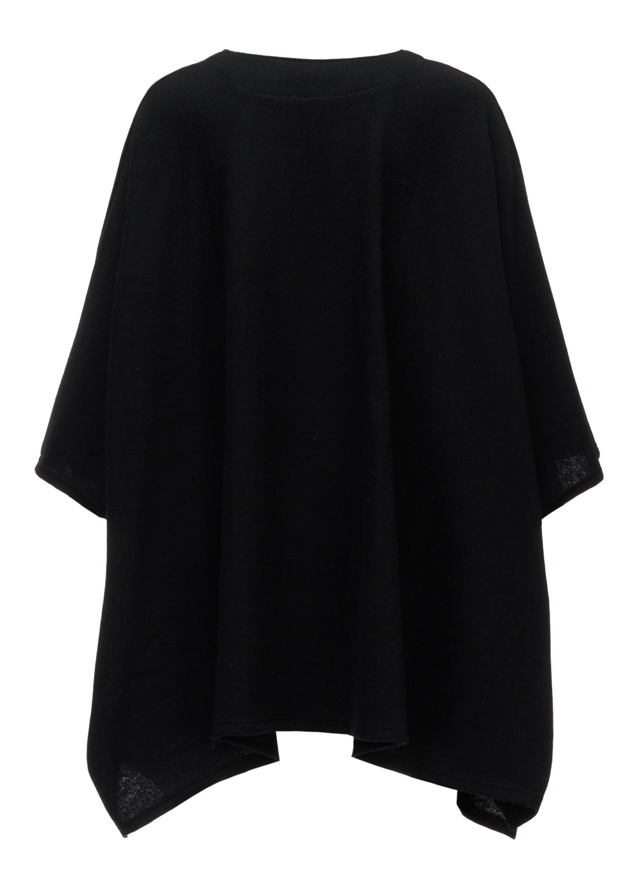 AIRY WOOL BLEND JERSEY CAPE SILHOUETTE CUTSEW TOP